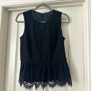 J Crew Lace Sleeveless Top